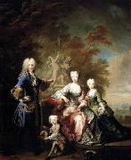 Robert Levrac Tournieres Count Ferdinand Adolf von Plettenberg and his Family Sweden oil painting reproduction